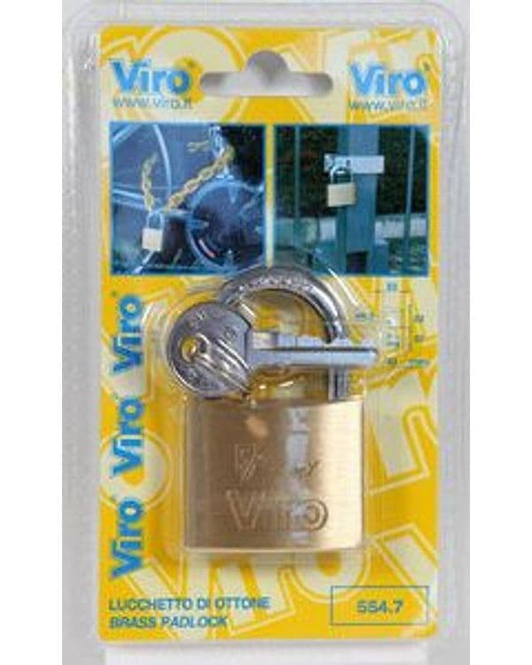 Lucchetto Ott Rettangolare 30 mm Viro Bl 553.7 12 Pezzi - 2