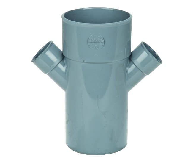 BRAGA DOPPIA RIDOTTA 45  ° MASCHIO FEMMINA  EE ¸ 100/40/40   NICOLL S.R.L. - 2