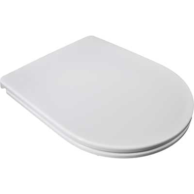Copriwater Sedile WC Termoindurente T134 Bianco Soft Close Seba - 2