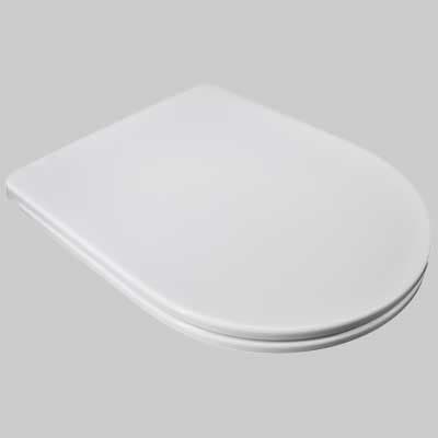 Copriwater Sedile WC Termoindurente T136 Bianco Normale Seba - 2