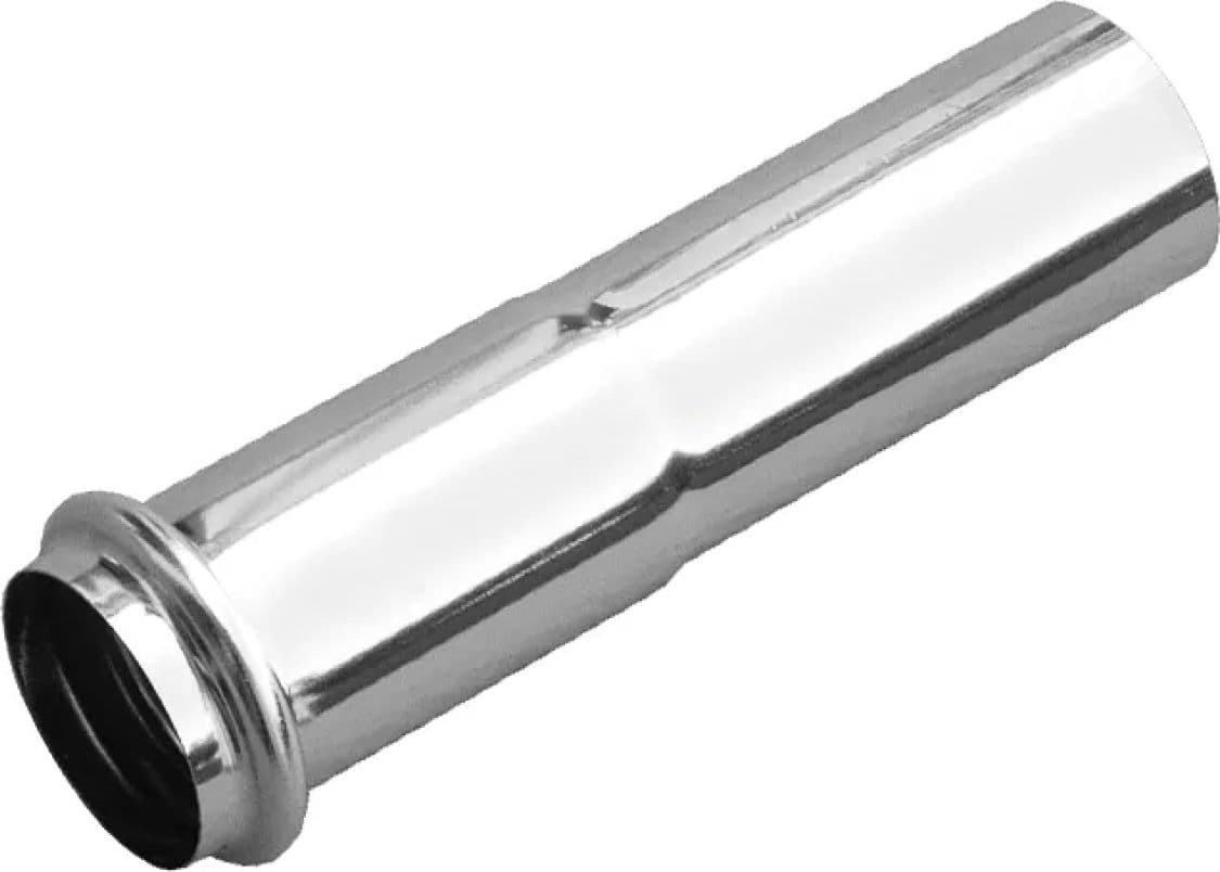 Canotto Telescopico in Ottone Cromato Ø 26 l= 130 mm - 2