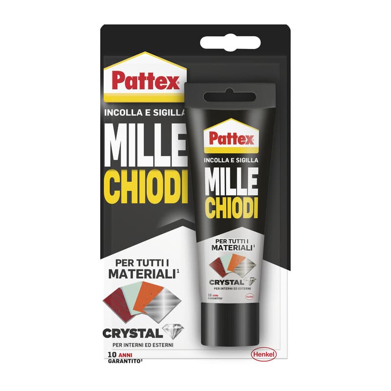 Pattex Millechiodi Crystal Tubetto 90 g 12 Pezzi - 2