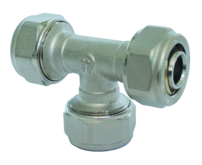 Raccordo Tee Intermedio per Tubo Multistrato Completo di Kit Ø 725620 - 2