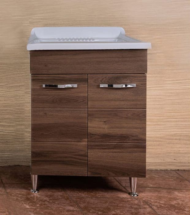 Lavatoio Antonella 60 x 50 cm con Sifone Noce - 2
