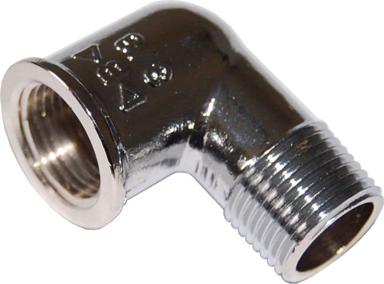 Idraulica Gomito Mf 92 Ottone Cromato D 1/2 Amaflex 10 Pezzi - 2