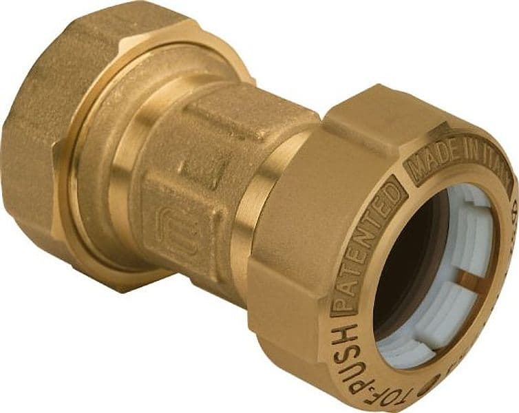 Raccordo Dritto in Ottone Doppio Tof Push Ø 25 EFFEBI - 2