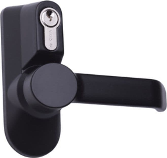 Maniglia con Cilindro Nero Cisa 07078.38 Imp Ind.mecc - 2