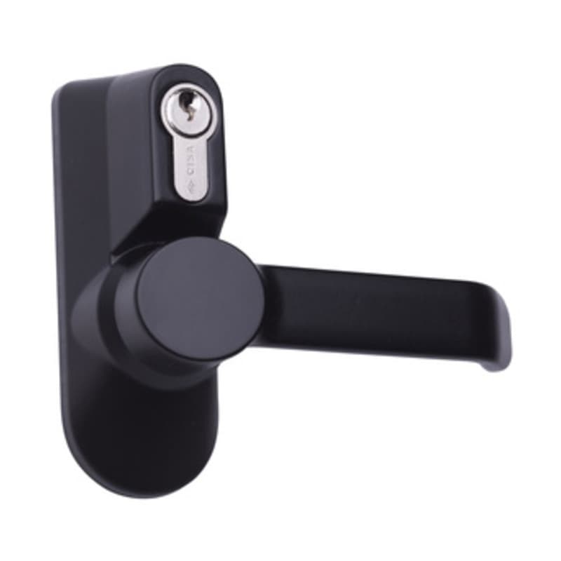 Maniglia con Cilindro Nero Cisa 07078.38 Imp Ind.mecc - 2