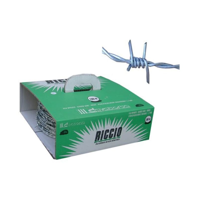 Filo Zincato Spinato Riccio 100 Maschio FEMMINA.1,70 da 5 kg 1,0 Rotoli - 2