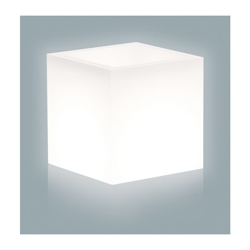 Vaso Home Light Cube 40 x 40XH41 Cm Bianco - 2