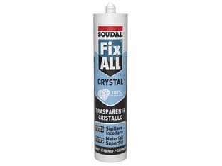 Sigillante Adesivo Fix All Crystal 290 ml Trasparente Soudal 2 Pezzi - 2