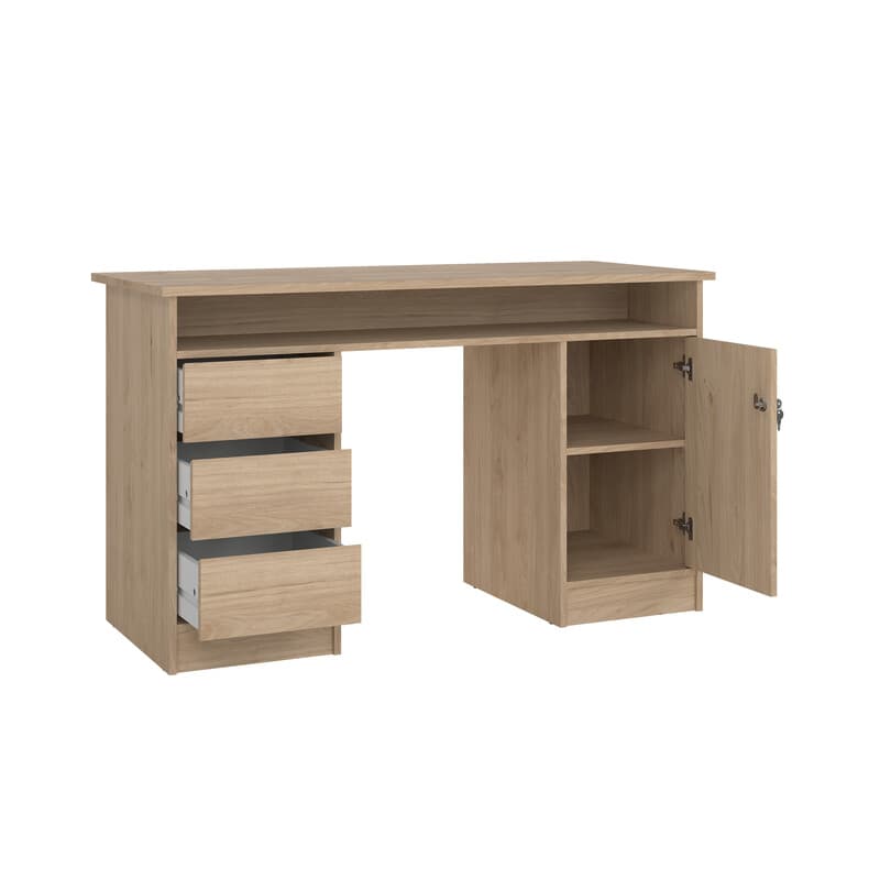 Kit Scriviania Fuction Plus 126 x 55 x 75 Quercia - 2
