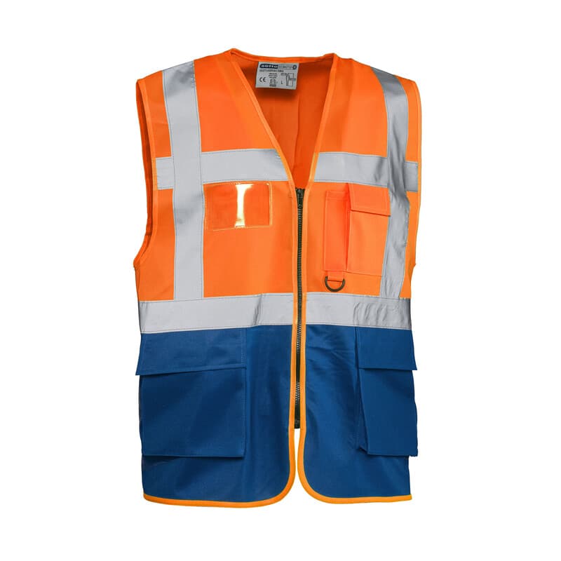 Gilet Alta Visibilit Arancio Blu Laser TG.3XL - 2