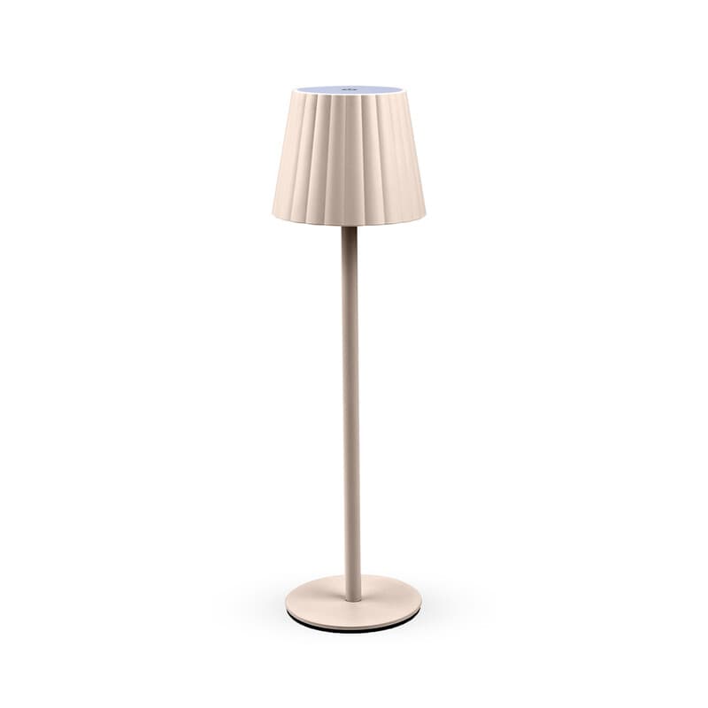 Lampada LED Ricaricabile da Tavolo Aurora Beige 12 Pezzi - 2