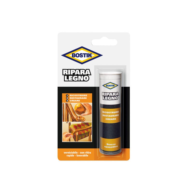 Bostik Stucco Ripara Legno 56 g Blister 12 Pezzi - 2