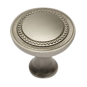 Pomolo Imper Ø 31 mm Alluminio Nichel Satinato 10 Pezzi - 2