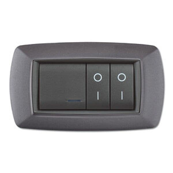 Placca Life Living Plast Grigio Chiaro Vulcan 4P – Idroweb