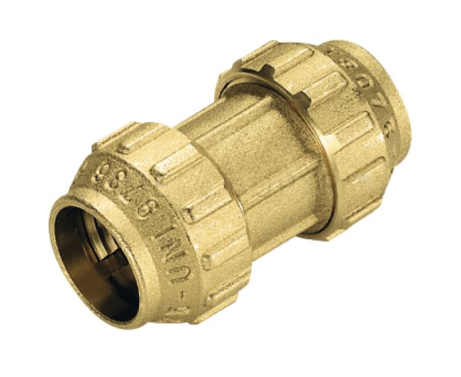 Raccordo Dritto in Ottone Doppio Ø 50 Tiemme Raccorderie - 2
