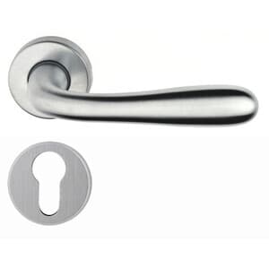 Maniglia Alluminio Agnone con Bocchetta Cr Sat - 2
