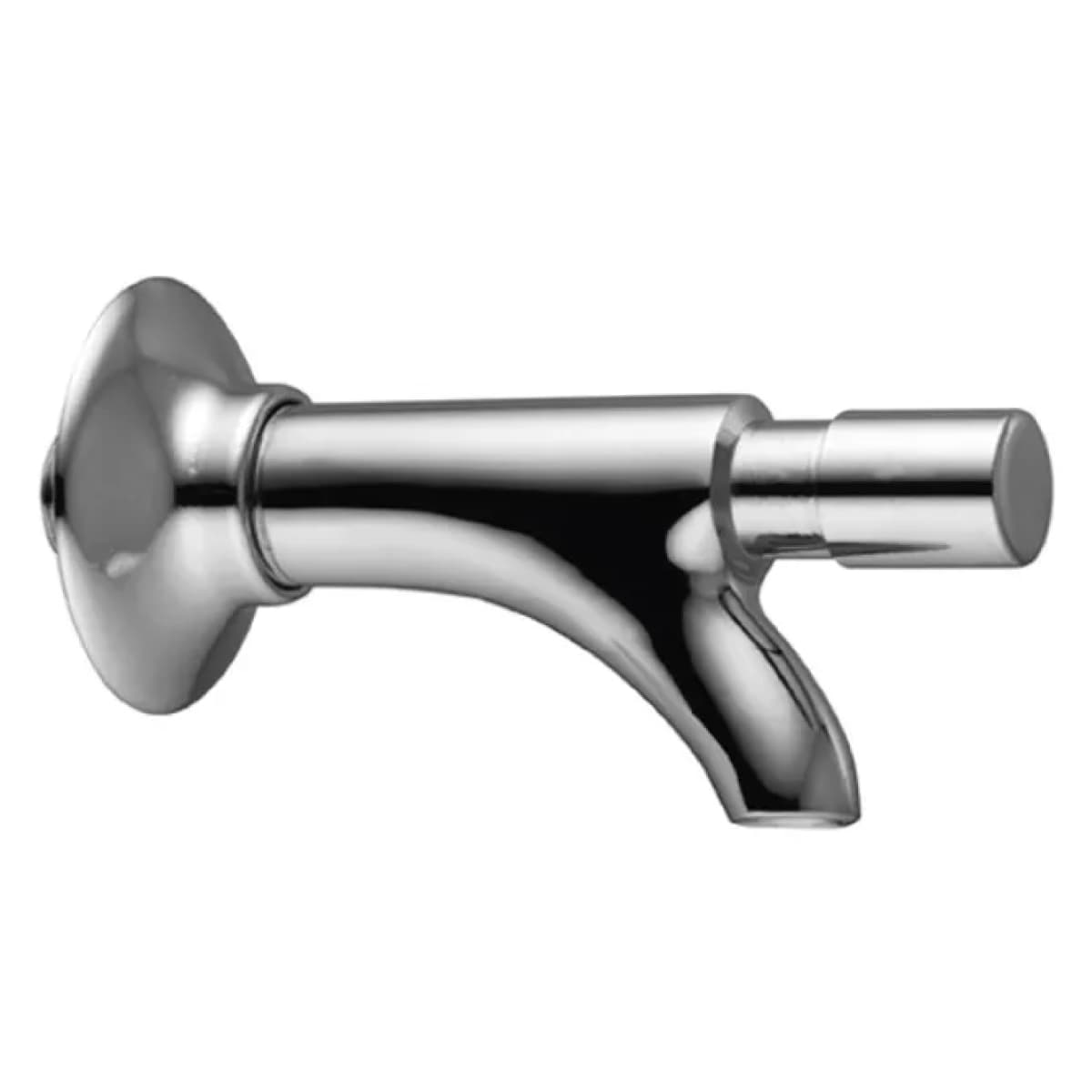 Rubinetto a Muro con Pulsante Frontale ½ Ottone Cromato IDRAL - 2