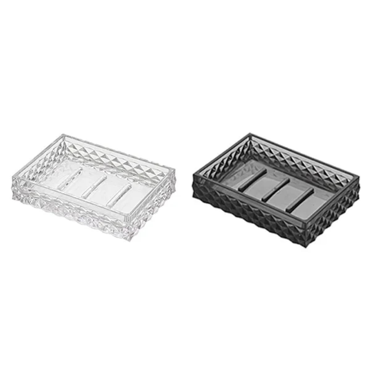Portasapone in Plastica Milano Dim. CM(LXPXH):11,6 x 8 x 2,4 Bianco Idroweb - 2
