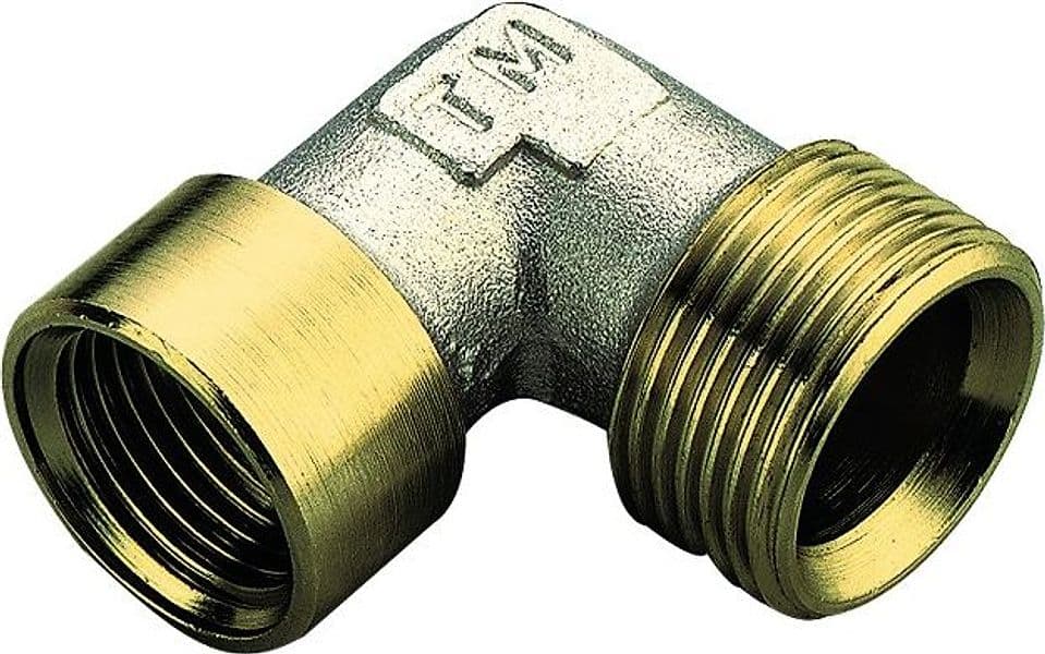 Raccordo Curvo Femmina in Ottone Giallo Waterblock Gn 3/4 Tiemme 16453 416
