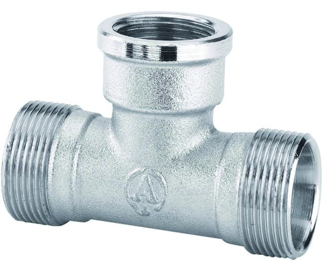 Raccordo Tee Femmina in Ottone Cromato ¾ Maschio 24 x 19 Arteclima - 2