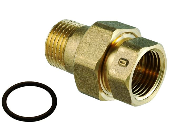 Raccordo Diritto 3 Pezzi Maschio Femmina in Ottone Giallo Serie 1200 1 Icma - 2