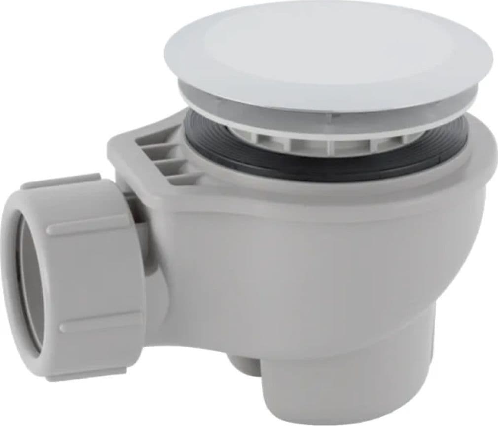 Piletta Sifonata in ABS con Tappo Cromato per Piatto Doccia Mm 60 Geberit - 2