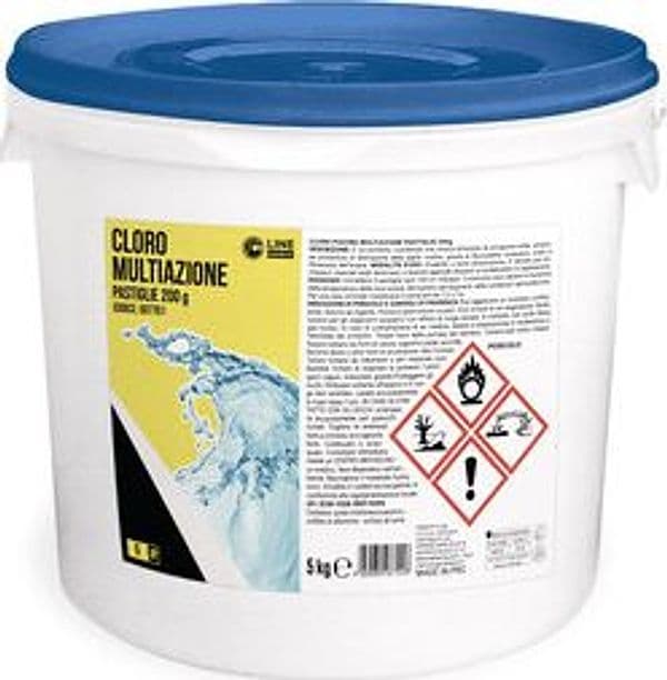 Cloro Piscina Multiazione Pastiglie 200 g Cf 5 kg - 2