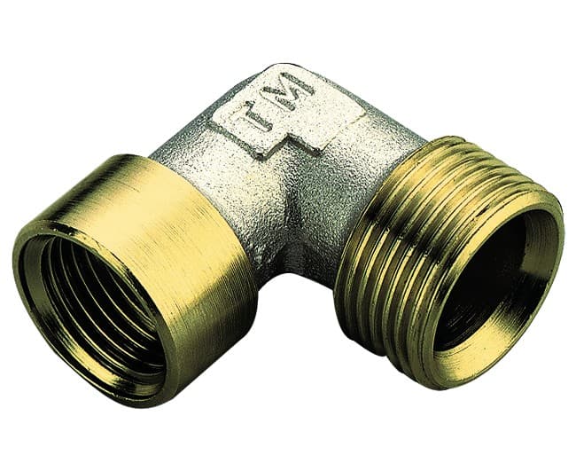 Raccordo Curvo Femmina in Ottone Giallo Waterblock Gn ½ Tiemme Raccorderie - 2