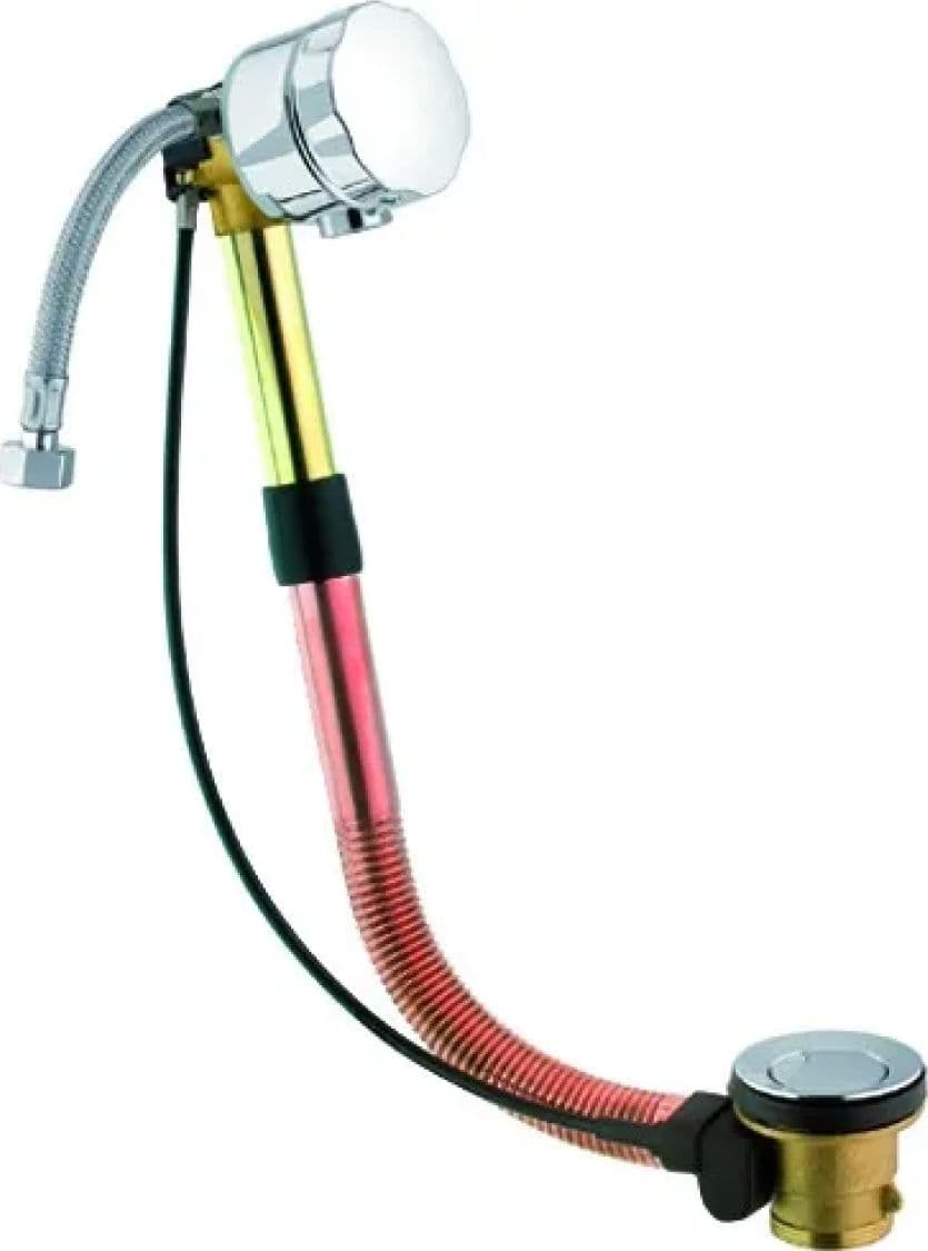 Colonna Vasca con Scarico Automatico e Erogazione in Ottone Cromato CGS - 2