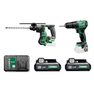 Trapano e Tassellatore KC12DH 12V Hikoki Set - 2