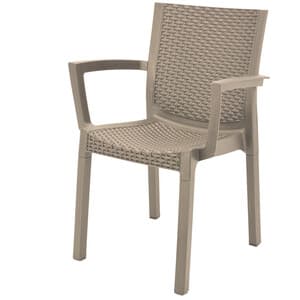 Poltrona Panarea Confort Rattan Tortora - 2
