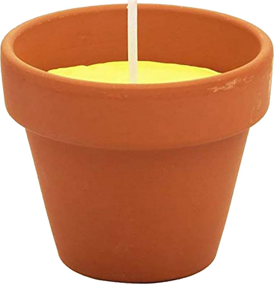 Vasetto Cotto con Citronella D. 24 Confezione 6 Pezzi 7 X 6 cm - 2