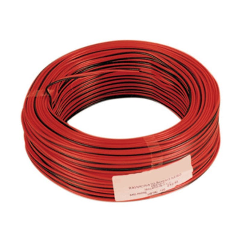 Cavo Elettrico Hi Fi 2 x 0,50 mm Rosso Nero 100 Mt - 2