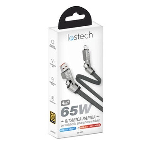 Cavo USB a con USB C Lighting 4IN1 65W – Idroweb