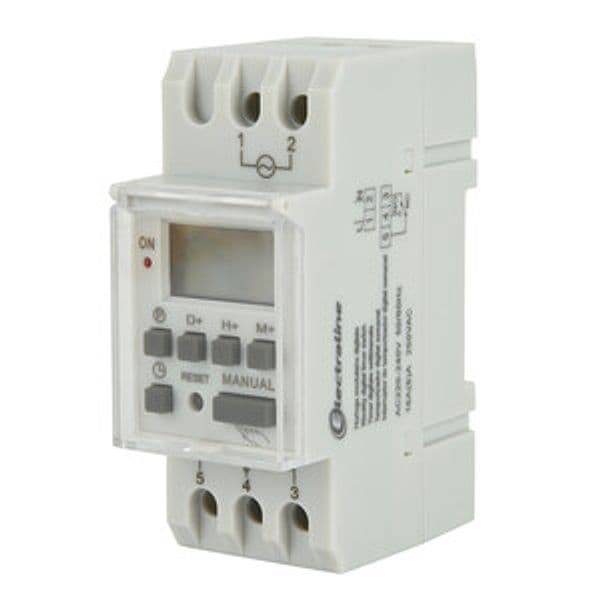 Orologio Modulo Dig.settimanale 16A(8)A 50 x 60 Hz 250V 2 Pezzi - 2