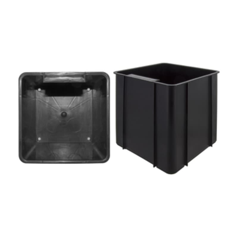 Contenitore in ABS Multiuso 17 x 17XH19 Cm Nero - 2