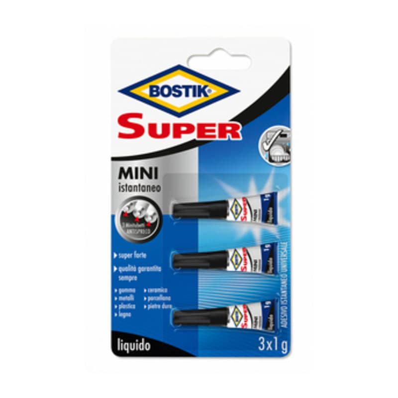 Bostik Super Mini Istantaneo 3 x 1 g Blister 10 Pezzi - 2