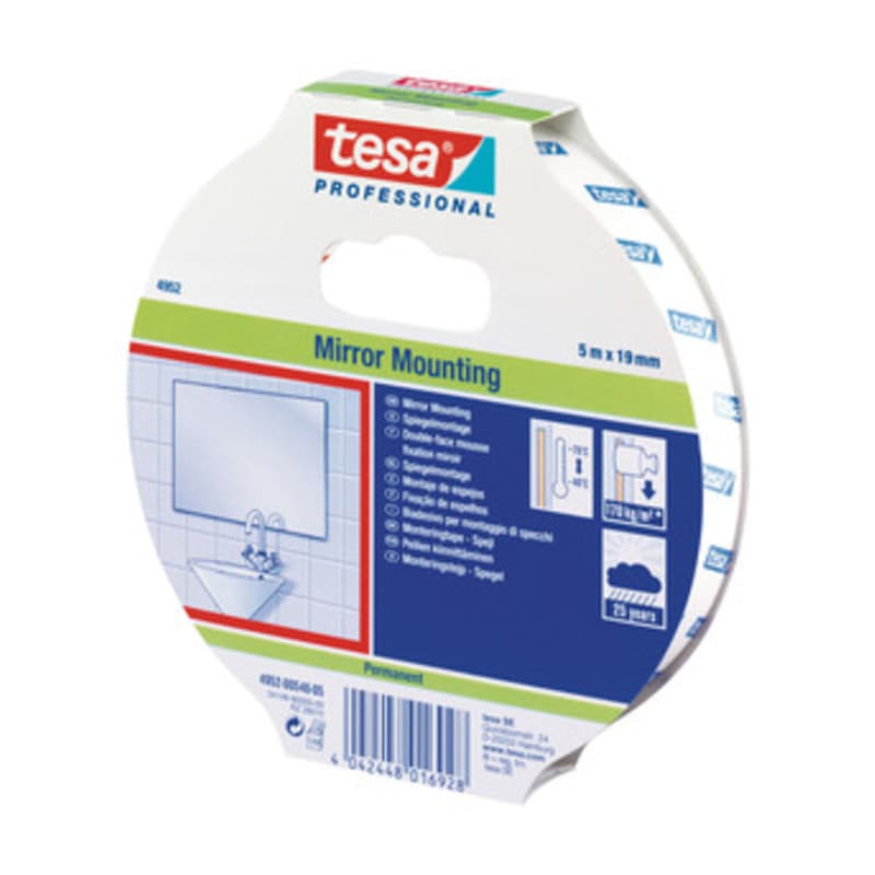 Nastro Biadesivo Tesa per Specchi 19MMX5M Tesa 16 Pezzi - 2