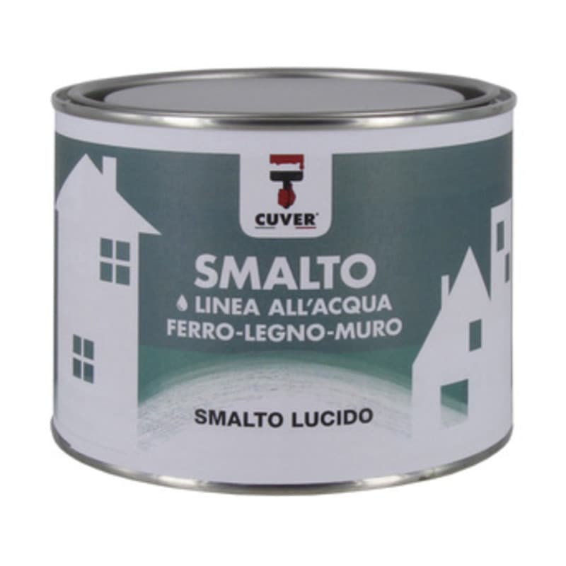 Smalto Lucido Allacqua Cuver 0,50 l Rosso 315 6 Pezzi - 2