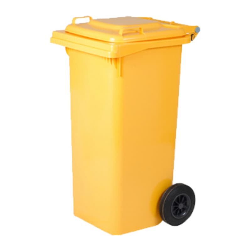Pattumiera 120 l con Ruote Giallo Mp I.c.s - 2