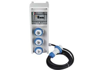 QUADRO ULISSE ASC PORTATILE CON MANIGLIA 3 PRESE INDUSTRIALI IP67- - grigio 74127 - 1 pezzi FANTON - 2