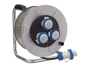 Avvolgicavo Elettrico Industriale 3 Prese MT30 Linea Golia Metal 30 m 14350 - 2