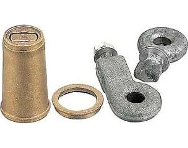 Cono in Ottone con Occhioli per Lucchetto Serranda 0A160091080 - 2