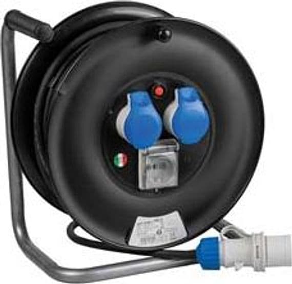 Avvolgicavo Elettrico da Cantiere Universale 3PRESE MT20 Linea Garanti 20 m - 2