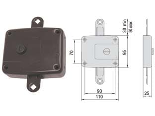 Deviatore Verticale con Bottone Interno 57192 (57192000) Cisa - 2