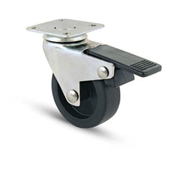 Mobile D 50 mm Gomma 220BIS Piastra con Fre Ruota 12 Pezzi – Idroweb