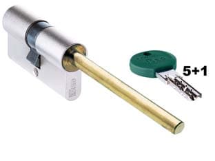 Cilindro Europeo Doppio Profilo R700 per Pomolo 82R76 100 mm Decentrato - 2